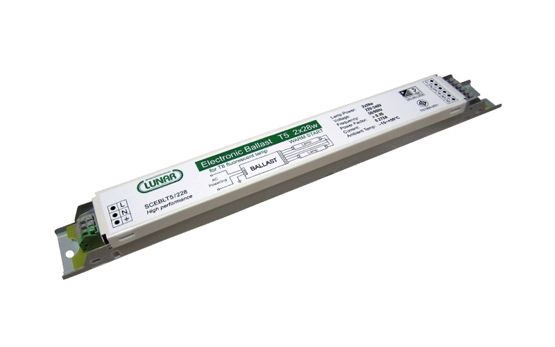 Electronic ballast for T5 fluorescent lamp