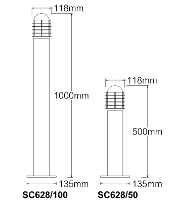 Bollard: Aluminum Rib Cover