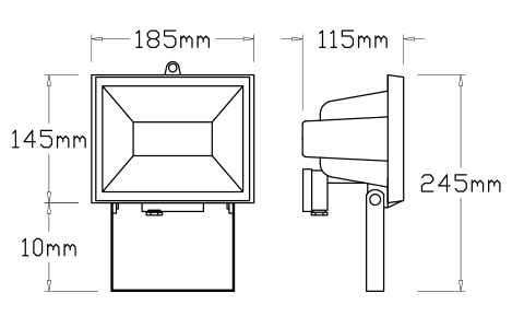 Floodlight for Halogen Lamp 500w