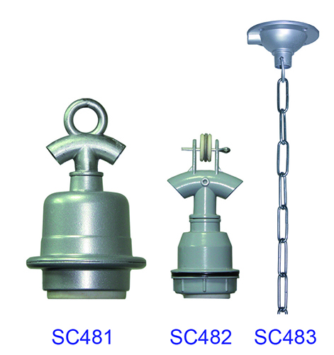 กระจุ๊บขั้วหลอด & โซ่แขวน SC481/SC482/SC483